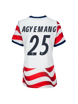 Vereinigte Staaten Patrick Agyemang #25 Heimtrikot für Frauen WM 2026 Kurzarm Vereinigte Staaten Patrick Agyemang #25 Heimtrikot für Frauen WM 2026 Kurzarm